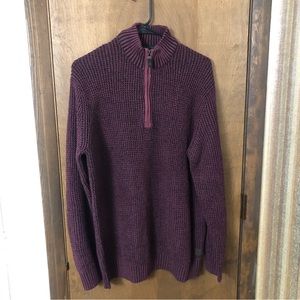 GH Bass Men’s XL 1/4 Zip Sweater